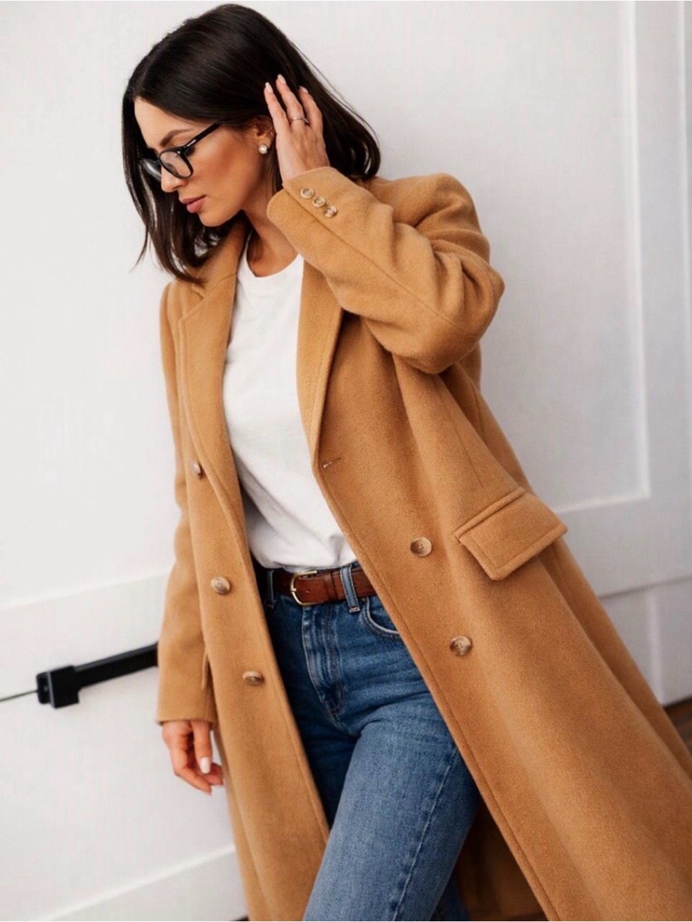 Vintage Adams Row 100% Wool Coat - Made in the USA - Classic Tailored Overcoat